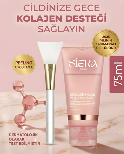 Cam Cilt Etkili Kolajen Gece Maskesi