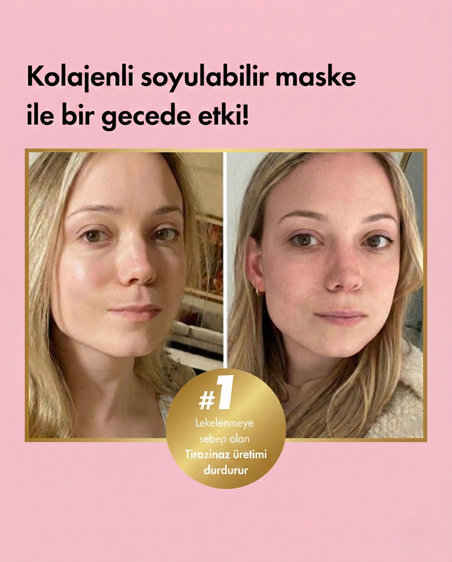 Cam Cilt Etkili Kolajen Gece Maskesi